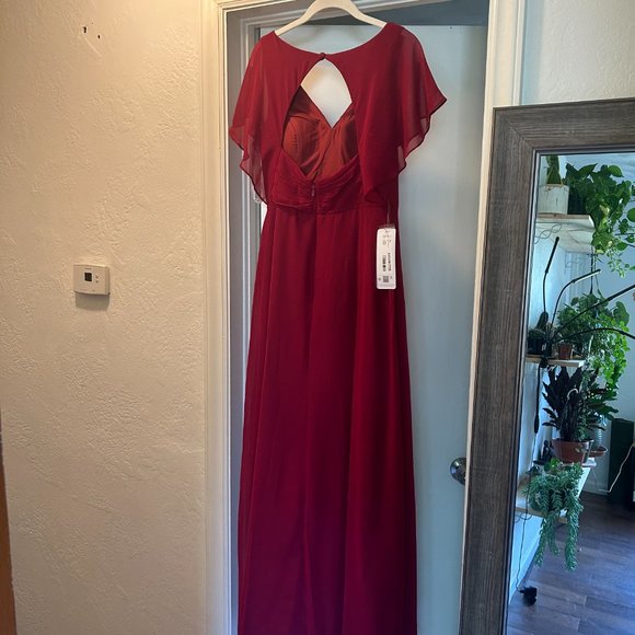 Burgundy Azazie Rylee Bridesmaid Dress (Never Worn) - Picture 3 of 4